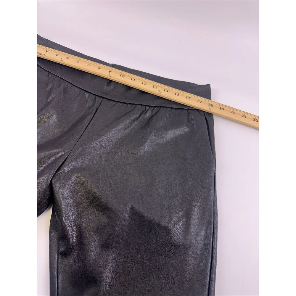 Commando Faux Leather Jogger Pant Black Legging Pull On Pockets Stretch Women XL
